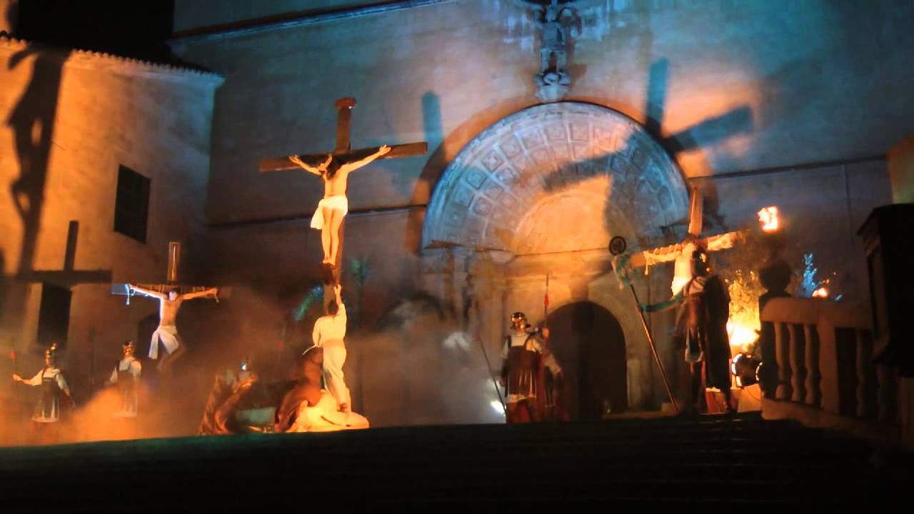 “Passion Christ” crucifixion of Jesus in Felanitx (Mallorca-Spain)
